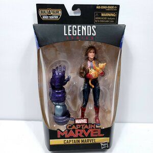 Marvel Legends CAPTAIN MARVEL Build A Figure Kree Sentry Goose The Cat BAF New